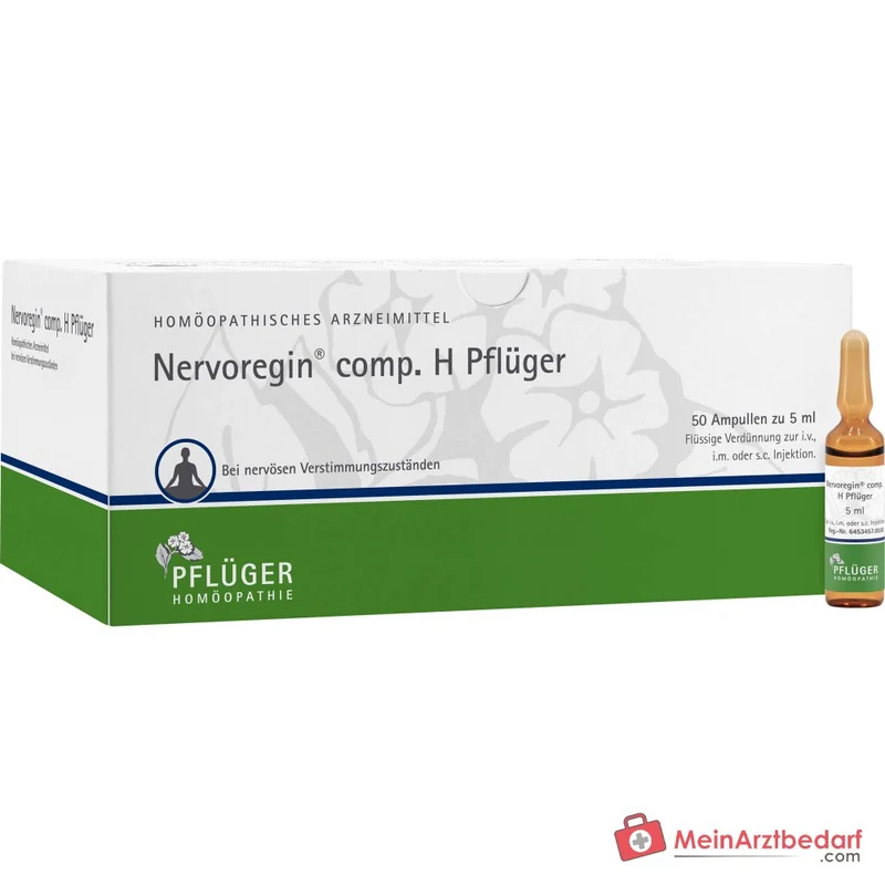 Pflüger Nervoregin comp. H Amanita muscaria / Asa foetida / Strychnos ignatii / Valeriana officinalis / Zincum isovalerianicum Ampullen, 10 St.