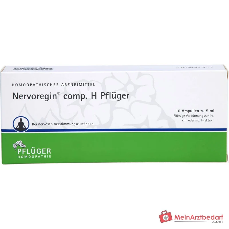 Pflüger Nervoregin comp. H Amanita muscaria / Asa foetida / Strychnos ignatii / Valeriana officinalis / Zincum isovalerianicum Ampullen, 10 St.