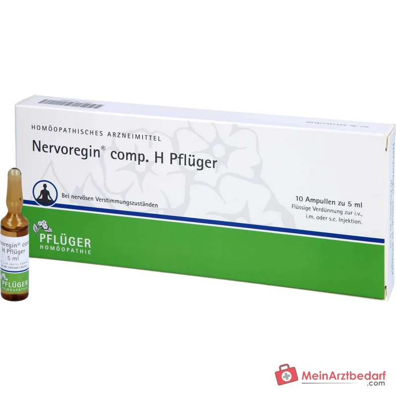 Pflüger Nervoregin comp. H Amanita muscaria / Asa foetida / Strychnos ignatii / Valeriana officinalis / Zincum isovalerianicum Ampullen, 10 St.