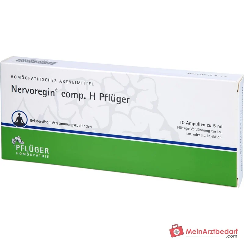 Pflüger Nervoregin comp. H Amanita muscaria / Asa foetida / Strychnos ignatii / Valeriana officinalis / Zincum isovalerianicum Ampullen, 10 St.