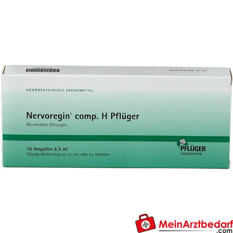 Pflüger Nervoregin comp. H Amanita muscaria / Asa foetida / Strychnos ignatii / Valeriana officinalis / Zincum isovalerianicum Ampullen, 10 St.
