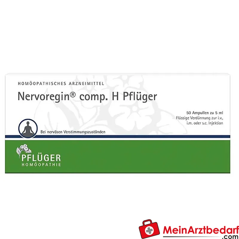 Pflüger Nervoregin comp. H Amanita muscaria / Asa foetida / Strychnos ignatii / Valeriana officinalis / Zincum isovalerianicum Ampullen, 10 St.