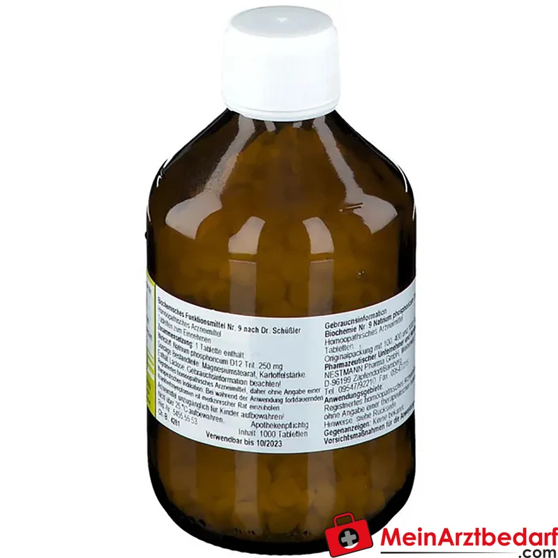 Nestmann Biochemisches Funktionsmittel Nr. 9 Natrium phosphoricum D12 Tabletten, 400 St.