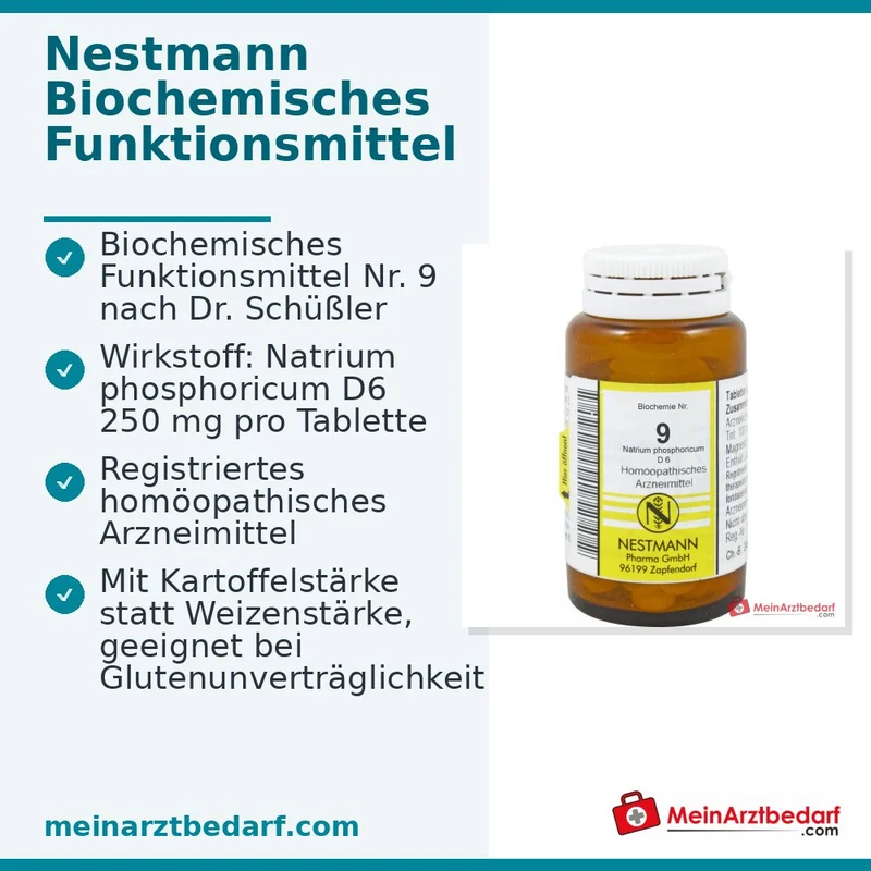 Biochemie 9 Natrium phosphoricum D6 Tabletten 250 mg 100 Stück