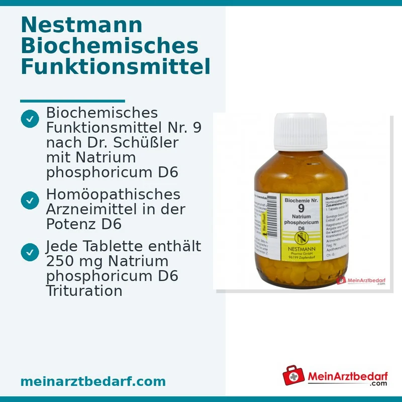 Biochemie 9 Natrium phosphoricum D6 Tabletten 250 mg 100 Stück