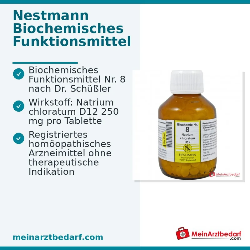 Biochemie 8 Natrium chloratum D12 250 mg Tabletten