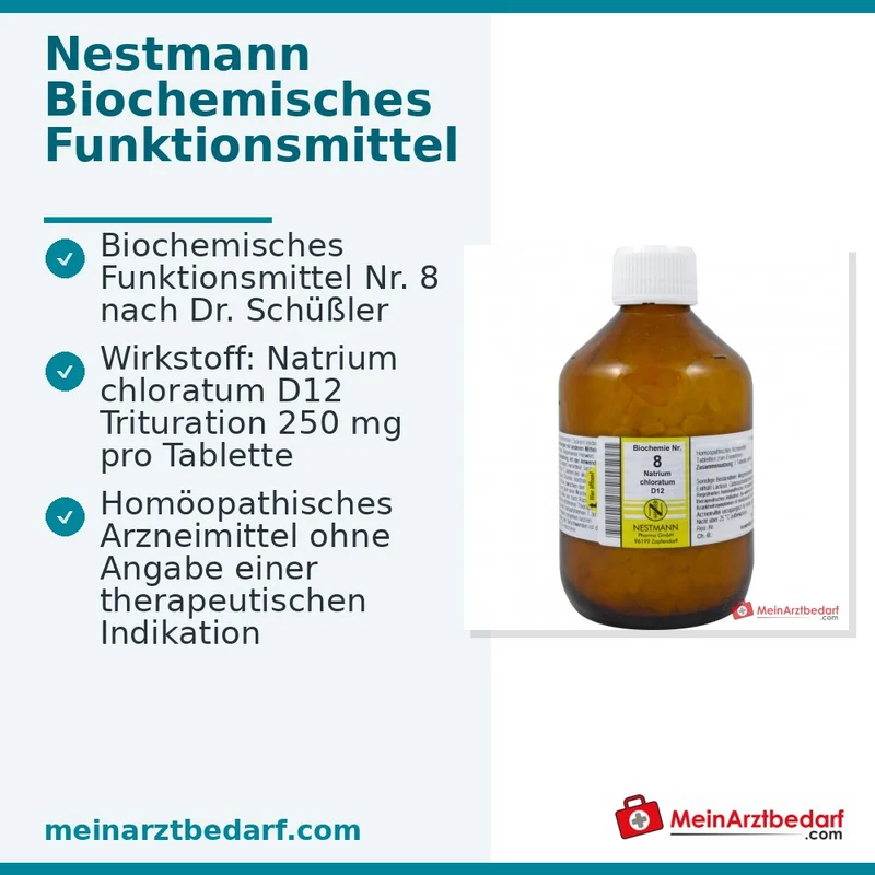 Biochemie 8 Natrium chloratum D12 250 mg Tabletten