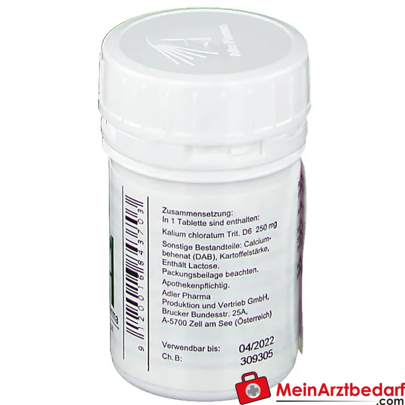 Adler Pharma Kalium chloratum D6 Tabletten homöopathisches Arzneimittel