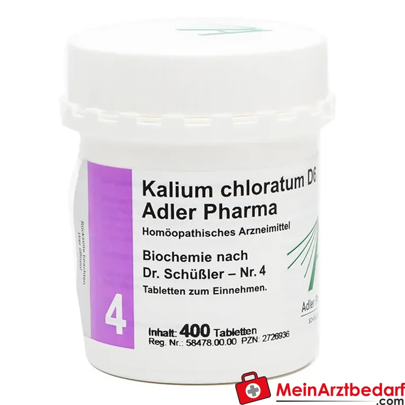 Adler Pharma Kalium chloratum D6 Tabletten homöopathisches Arzneimittel