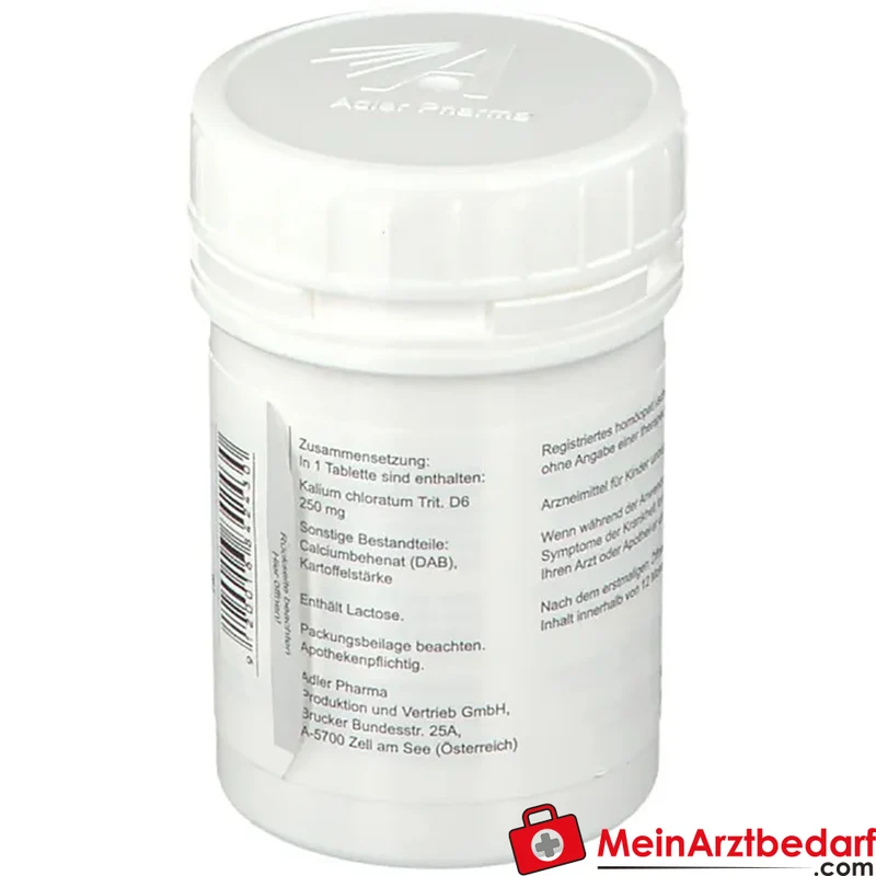 Adler Pharma Kalium chloratum D6 Tabletten homöopathisches Arzneimittel