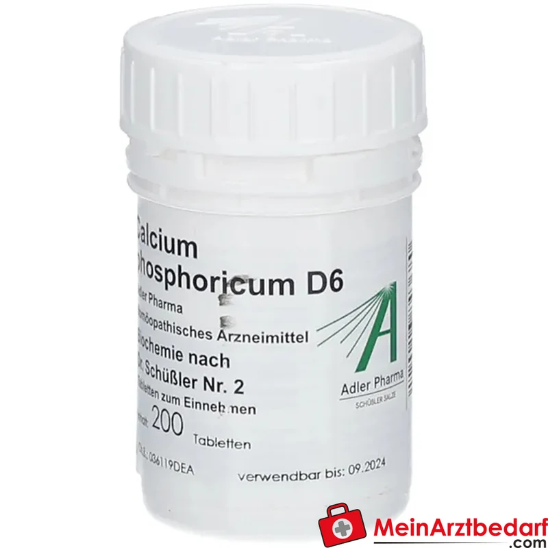 Adler Pharma Calcium phosphoricum D6 250 mg Tabletten Biochemie Nr. 2