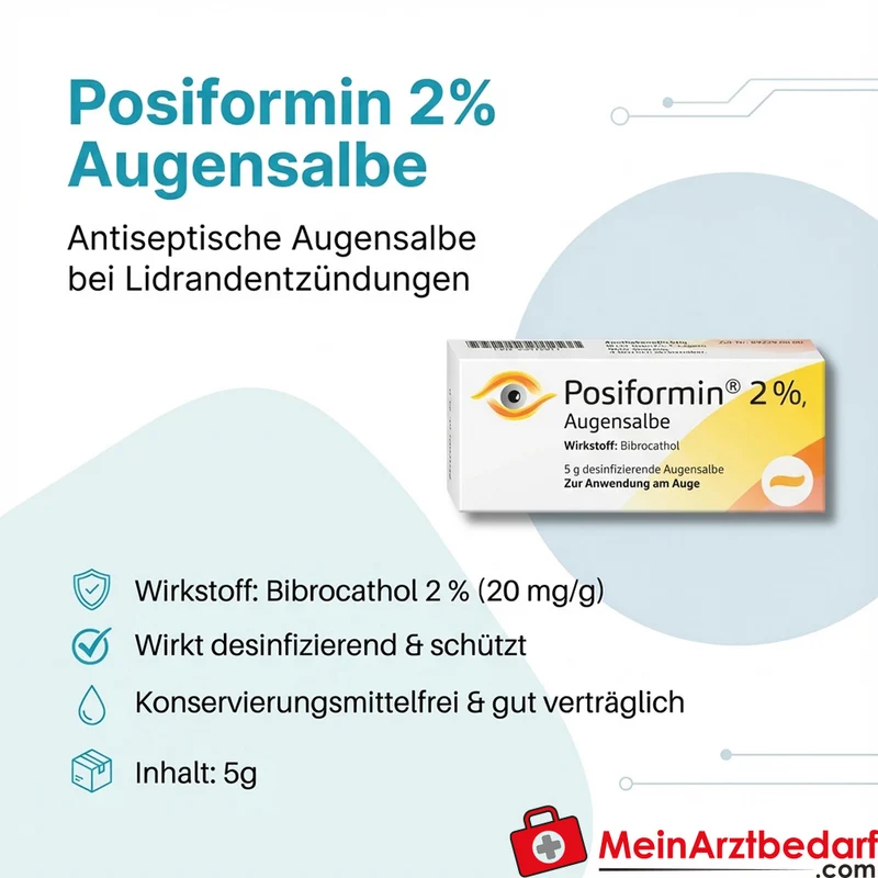 Posiformin 2% Augensalbe Bibrocathol 5 g