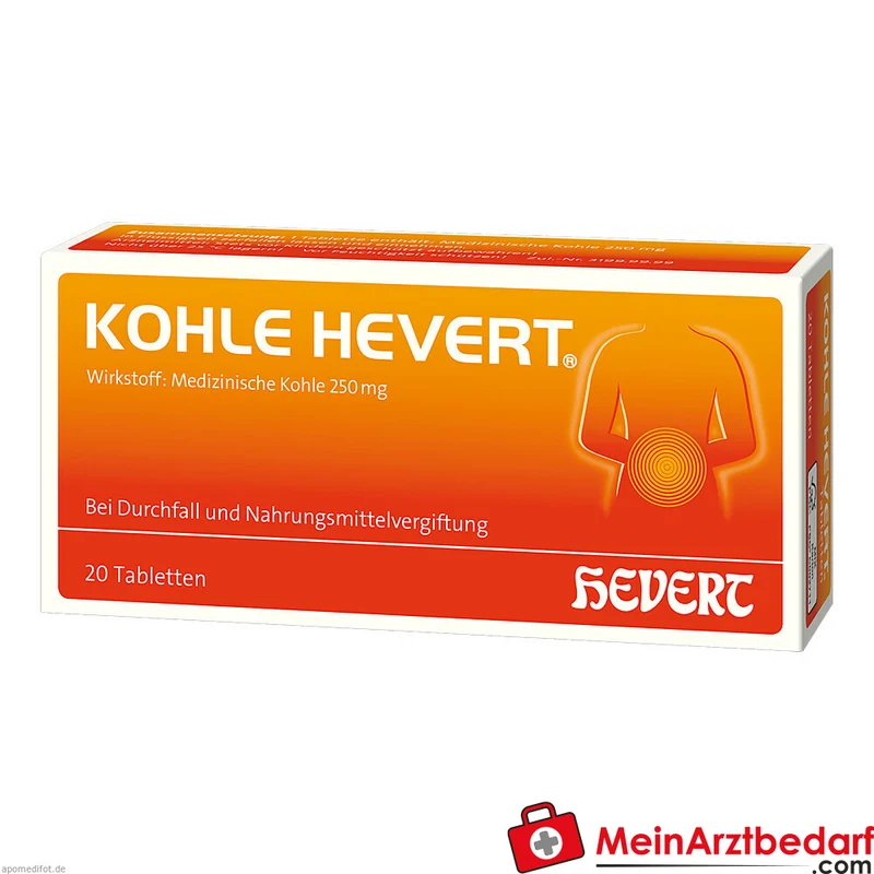 Hevert Kohle 250 mg Tabletten 50 Stück