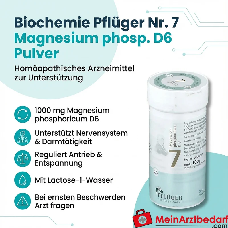 Pflügler Biochemie Nr. 7 Magnesium phosphoricum D6 Pulver 100 g