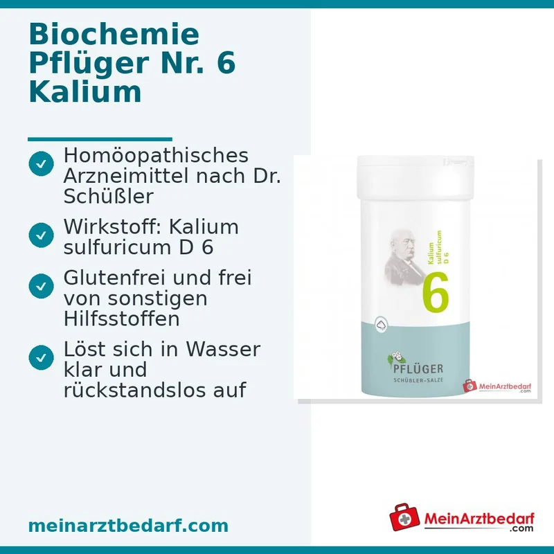 Biochemie Pflüger® Schüßler-Salz Nr. 6 Kalium sulfuricum D6 Pulver 100 g