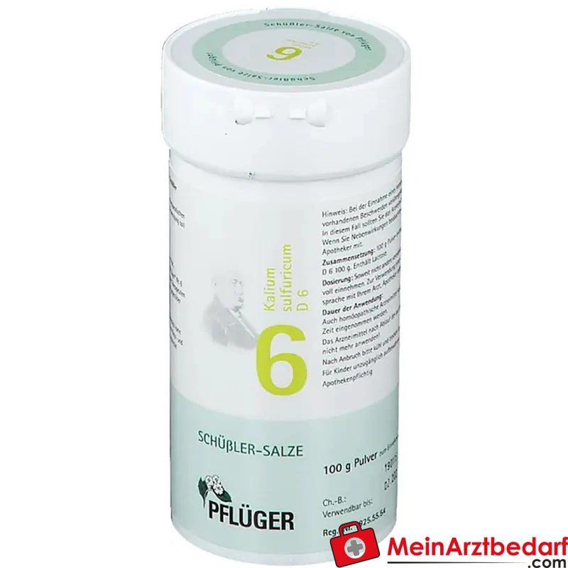 Biochemie Pflüger® Schüßler-Salz Nr. 6 Kalium sulfuricum D6 Pulver 100 g