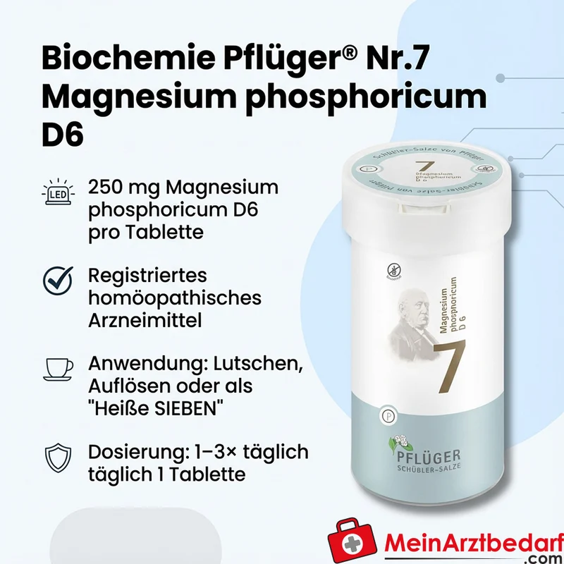 Biochemie Pflüger Nr. 7 Magnesium phosphoricum D6 250 mg Tabletten