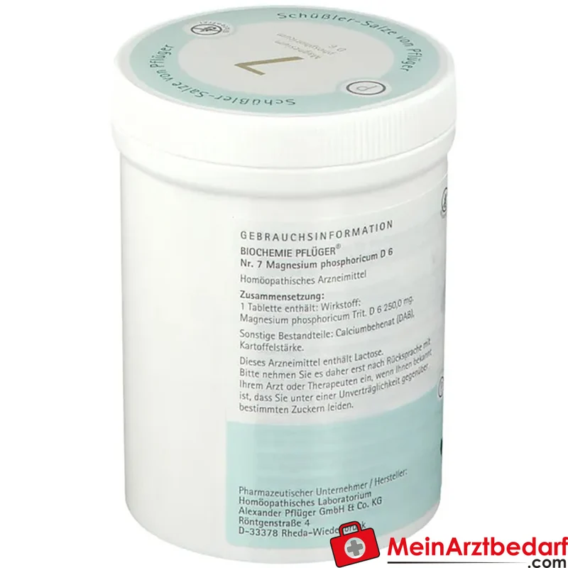 Biochemie Pflüger Nr. 7 Magnesium phosphoricum D6 250 mg Tabletten
