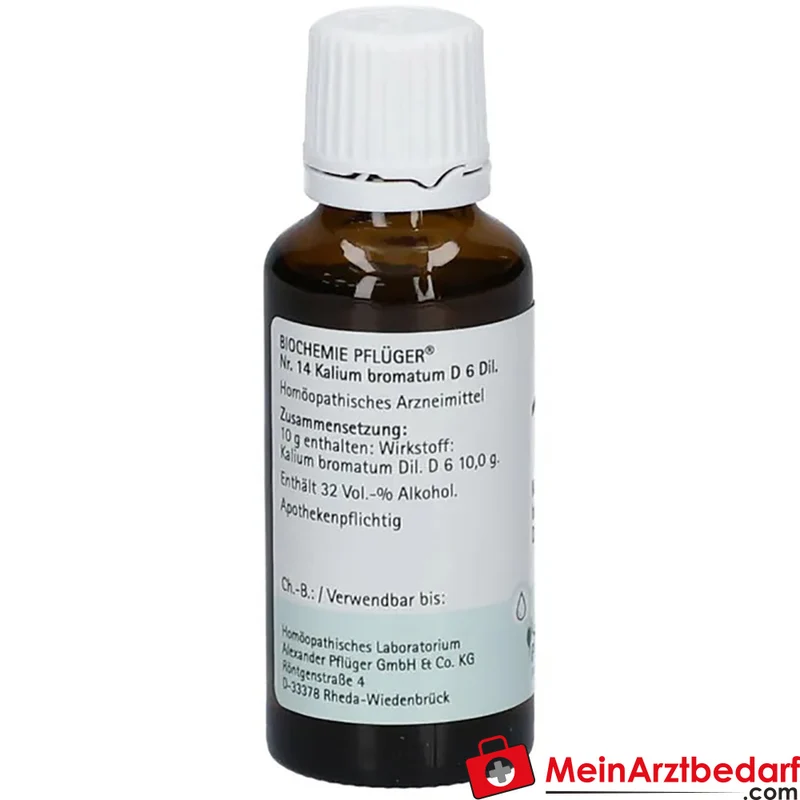 Biochemie Pflüger 14 Kalium bromatum D6 Tropfen 1000 mg