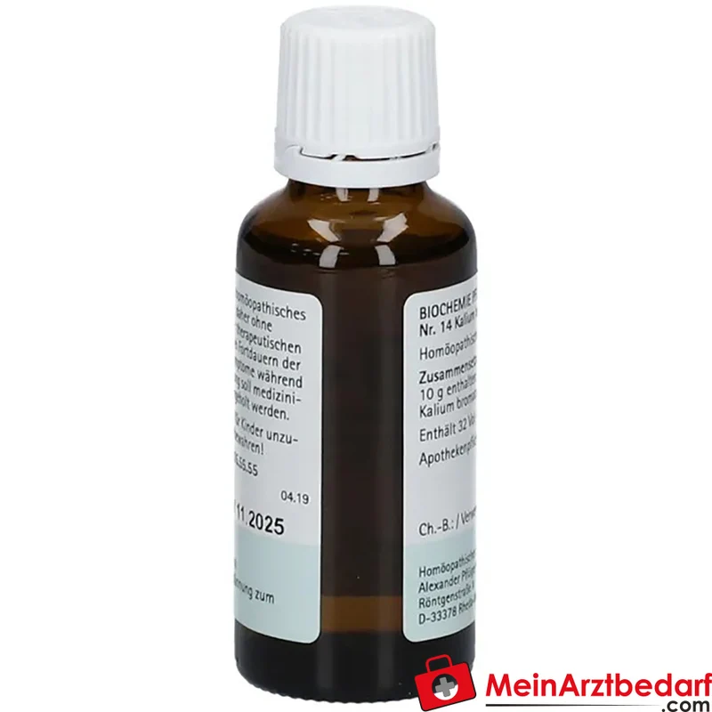 Biochemie Pflüger 14 Kalium bromatum D6 Tropfen 1000 mg