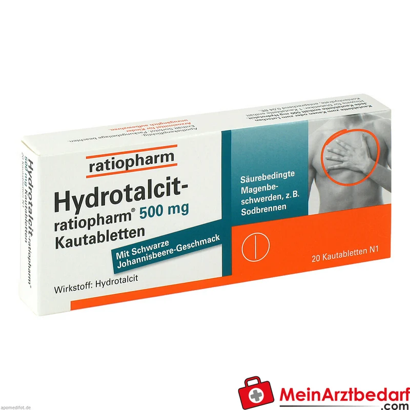 ratiopharm Hydrotalcit 500 mg Kautabletten