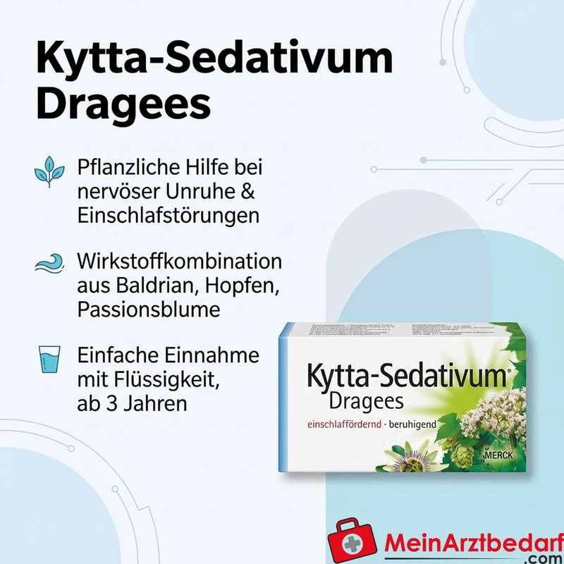 Kytta Sedativum Dragees Baldrian, Hopfen, Passionsblume, 100 Stk.