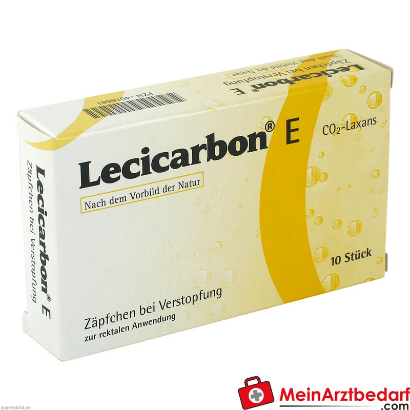 Lecicarbon E CO2‑Laxans Zäpfchen für Erwachsene 1 Stück