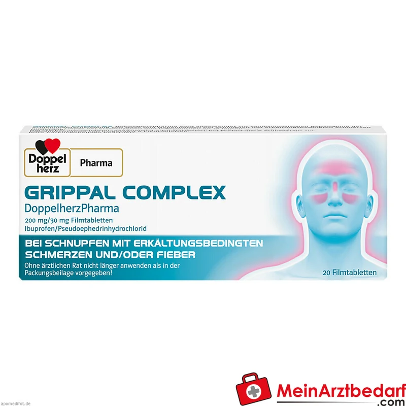 DoppelherzPharma GRIPPAL COMPLEX 200 mg/30 mg Tabletten Packung