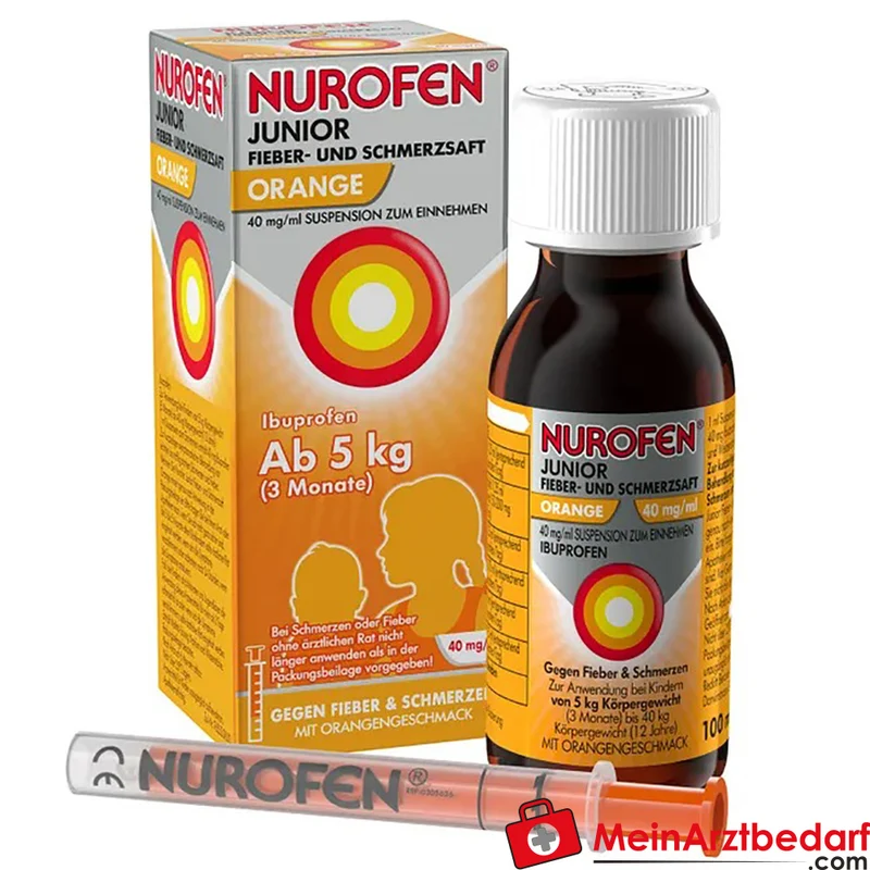 Nurofen Junior Fieber- und Schmerzsaft Orange 40 mg/ml Suspension