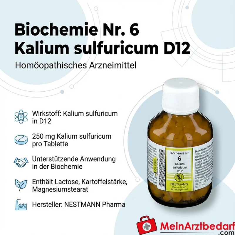 Biochemie Nr. 6 Kalium sulfuricum D12 250 mg Tabletten