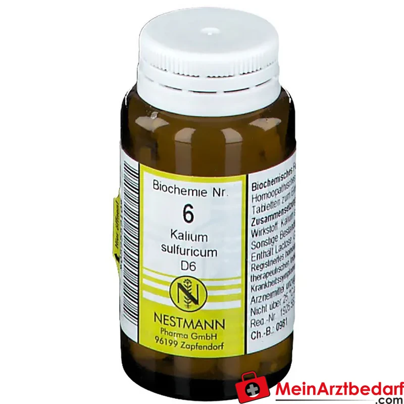 Nestmann Biochemisches Funktionsmittel Nr. 6 Kalium sulfuricum D6 Tabletten, 100 St.