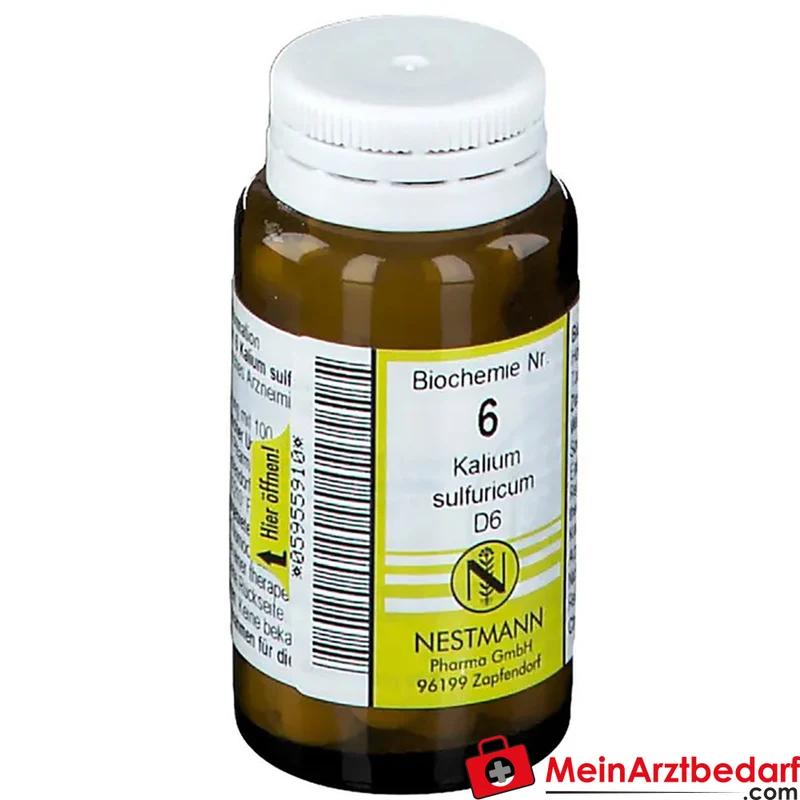 Nestmann Biochemisches Funktionsmittel Nr. 6 Kalium sulfuricum D6 Tabletten, 100 St.