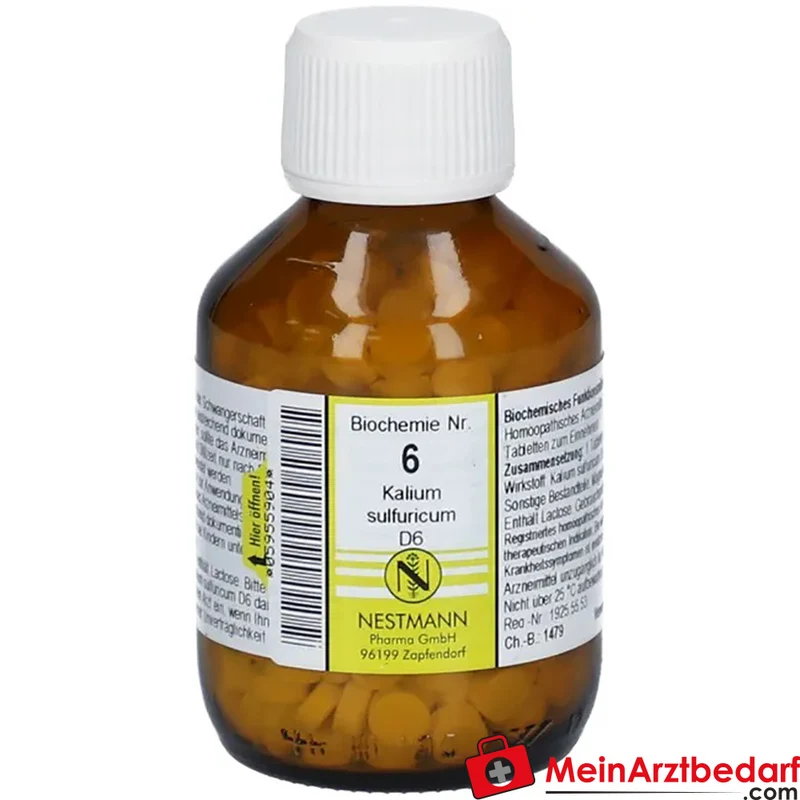 Nestmann Biochemisches Funktionsmittel Nr. 6 Kalium sulfuricum D6 Tabletten, 100 St.