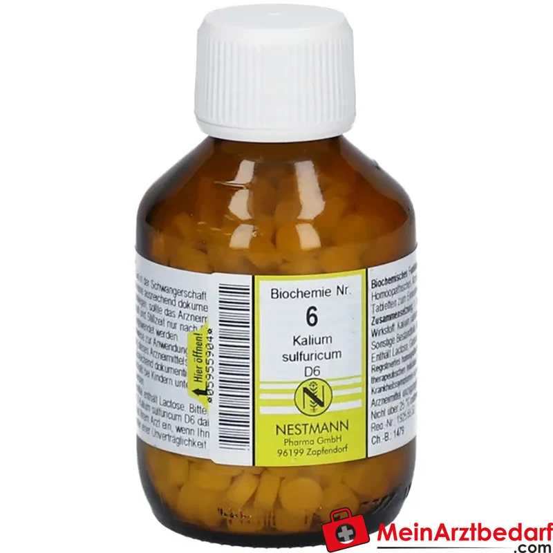 Nestmann Biochemisches Funktionsmittel Nr. 6 Kalium sulfuricum D6 Tabletten, 100 St.