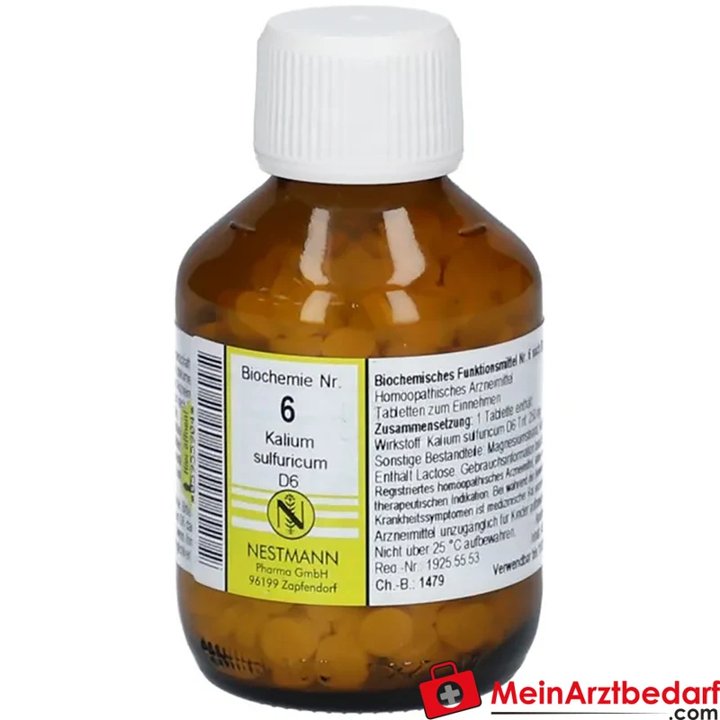 Nestmann Biochemisches Funktionsmittel Nr. 6 Kalium sulfuricum D6 Tabletten, 100 St.