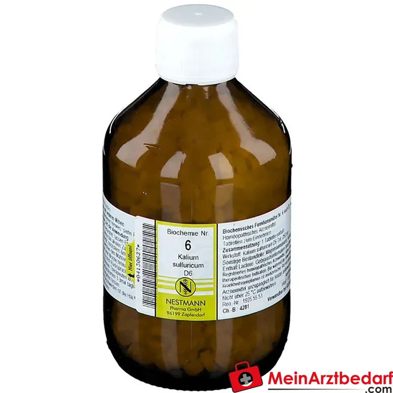 Nestmann Biochemisches Funktionsmittel Nr. 6 Kalium sulfuricum D6 Tabletten, 100 St.