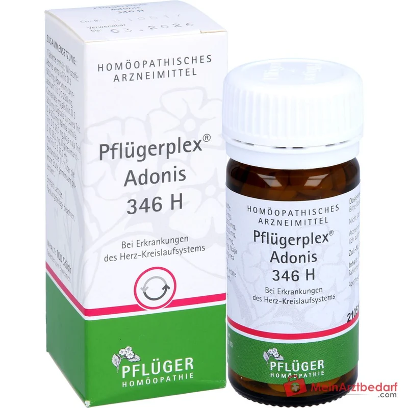 Pflügerplex Adonis 346 H – Adonis vernalis, Apocynum cannabinum, Kalmia latifolia Tabletten 100 St