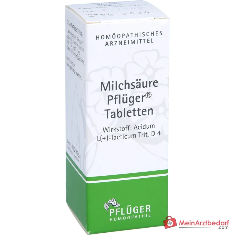 Pflüger Milchsäure Acidum L(+)-lacticum D4 Tabletten, 100 St.