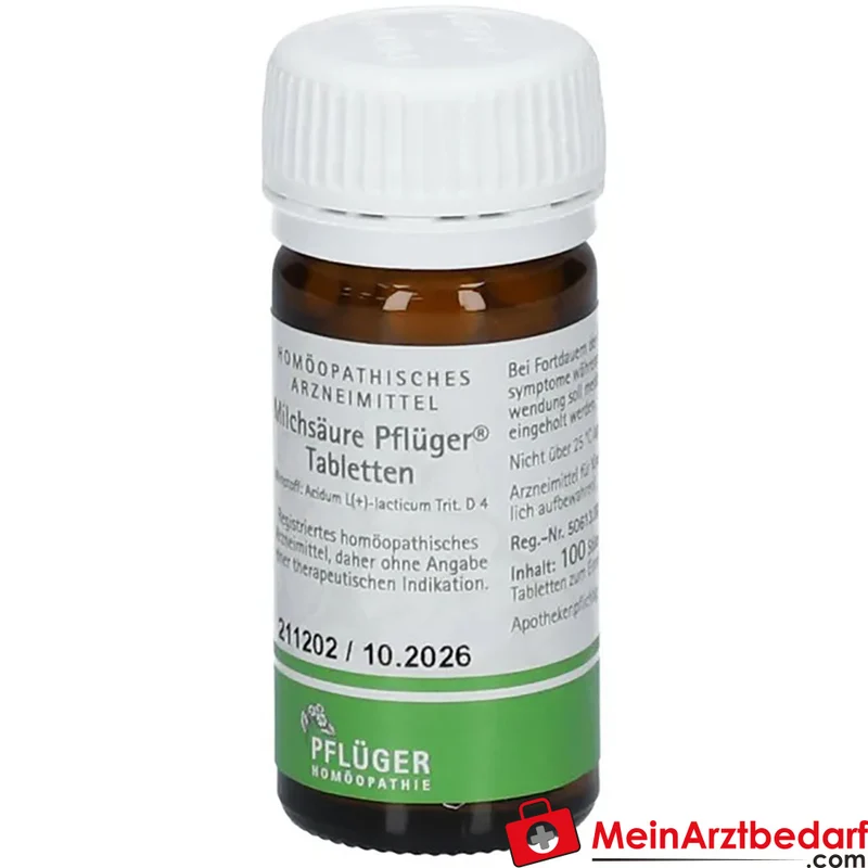 Pflüger Milchsäure Acidum L(+)-lacticum D4 Tabletten, 100 St.