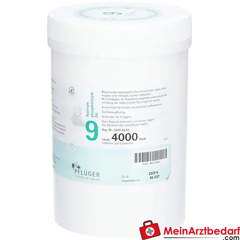 Biochemie Pflüger Nr. 9 Natrium phosphoricum D6 250 mg Tabletten 100 St