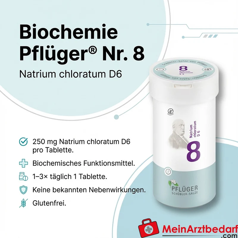 Biochemie Pflüger Nr. 8 Natrium chloratum D6 Tabletten, 100 St.