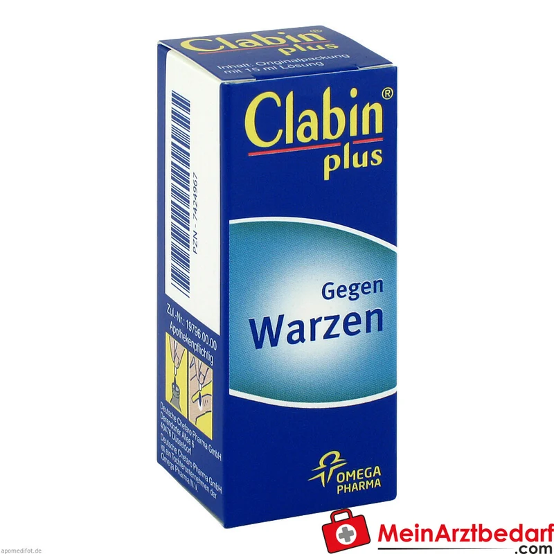 Clabin plus Tropfen zur lokalen Behandlung gewöhnlicher Warzen