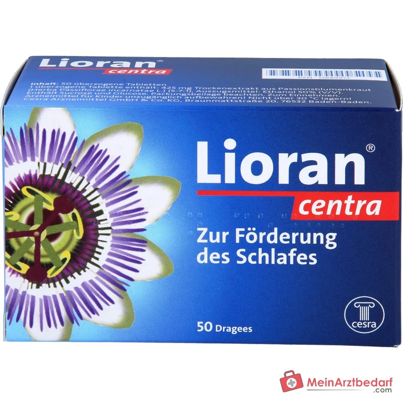 Lioran centra Passionsblumenkraut-Trockenextrakt überzogene Tabletten, 20 St.