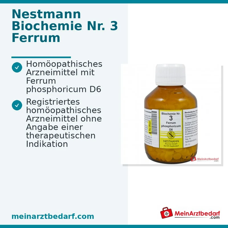 Biochemie 3 Ferrum phosphoricum D6 Tabletten 100 Stück