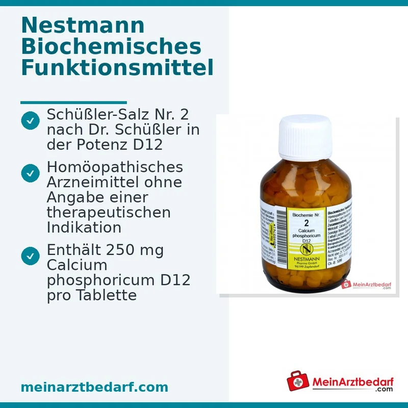 Biochemie 2 Calcium phosphoricum D12 250 mg Tabletten 100 Stück