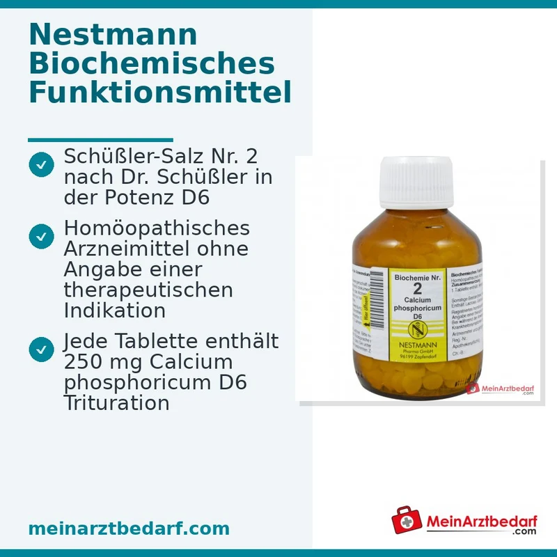 Biochemie 2 Calcium phosphoricum D6 250 mg Tabletten 100 Stück