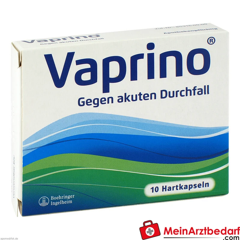 Vaprino 100 mg Kapseln gegen akuten Durchfall Packung