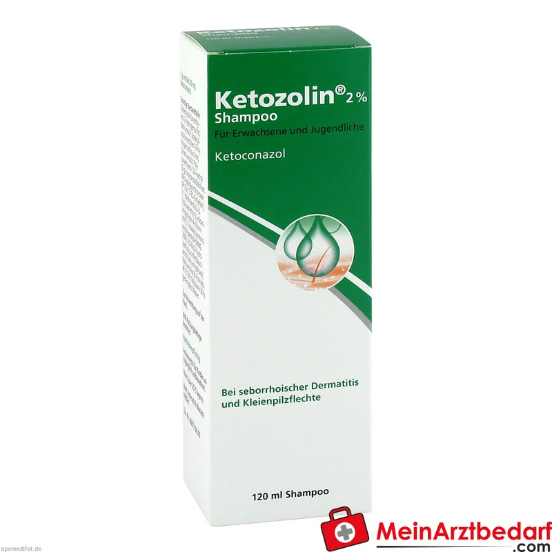 Ketozolin 2% Shampoo (Ketoconazol) gegen seborrhoische Dermatitis und Pityriasis versicolor