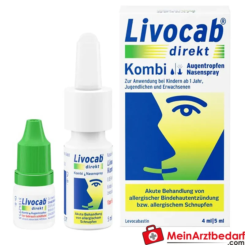 Livocab Direkt Levocabastin Augentropfen und Nasenspray