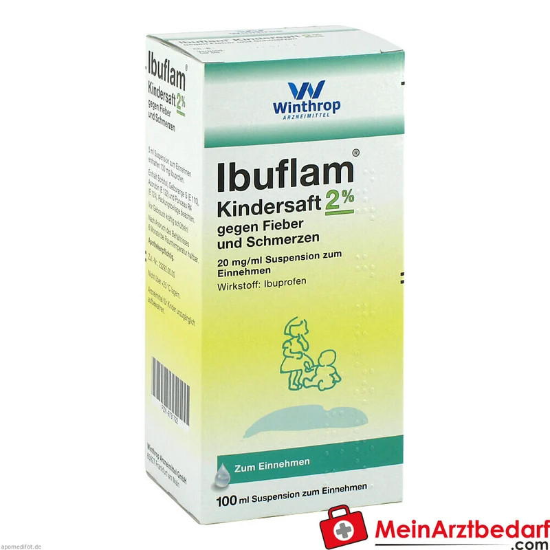 Ibuflam Kindersaft 20 mg/ml gegen Fieber und Schmerzen zum Einnehmen